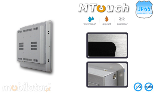 MTouch Operatorski Panel Przemyslowy MobiBOX IP65 1037U 10.4 Komputer panelowy Panel PC  Przemysowy komputer panelowy Ekran pojemnociowy capacitive wywietlacz 10 cali mobilator.pl New Portable Devices Windows RS-232 COM VGA HDMI Intel Celeron 